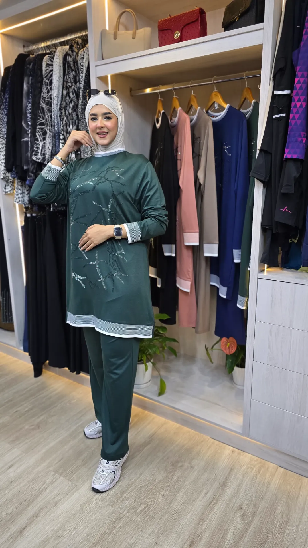 Cotton suit jacket set