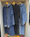 Two-piece summer denim set with hood