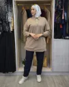 Cotton blouse with classic collar and buttons