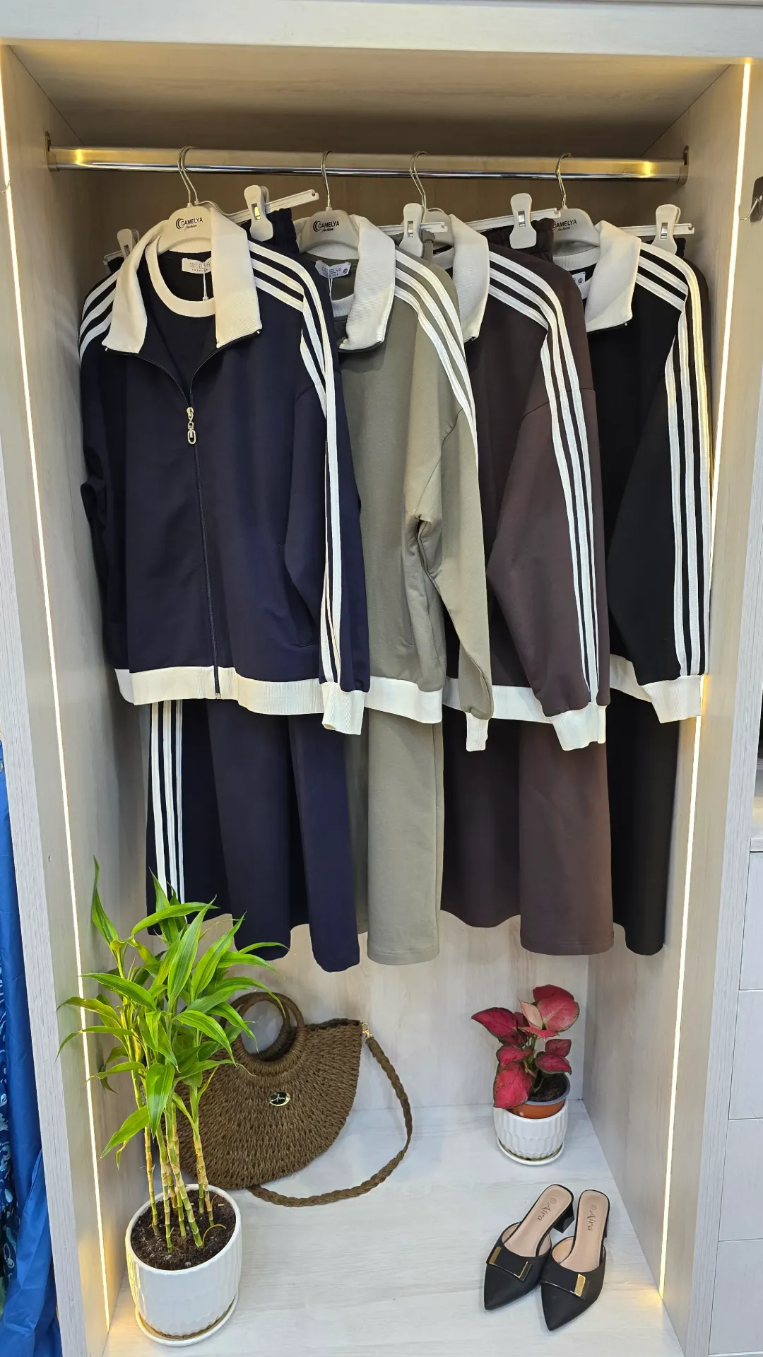 Three-piece cotton skirt set