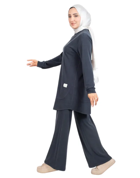 Luxurious two-piece set (GRAY, 1)