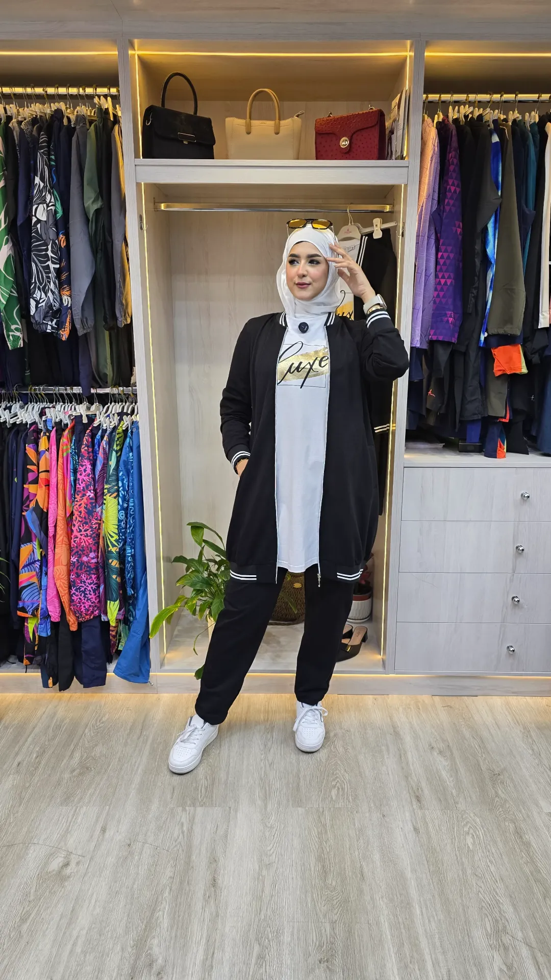 طقم 3 قطع قطن مكفول