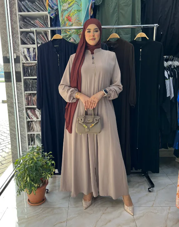 Light, spacious coat for large sizes (GRAY, 40)