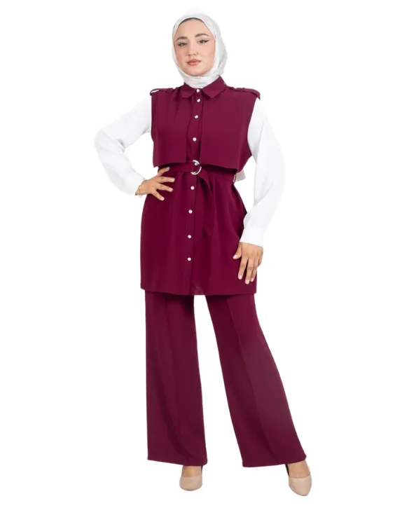 Linda Crepe Trio Set