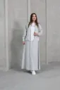 طقم تنورة من جينز صيفي
