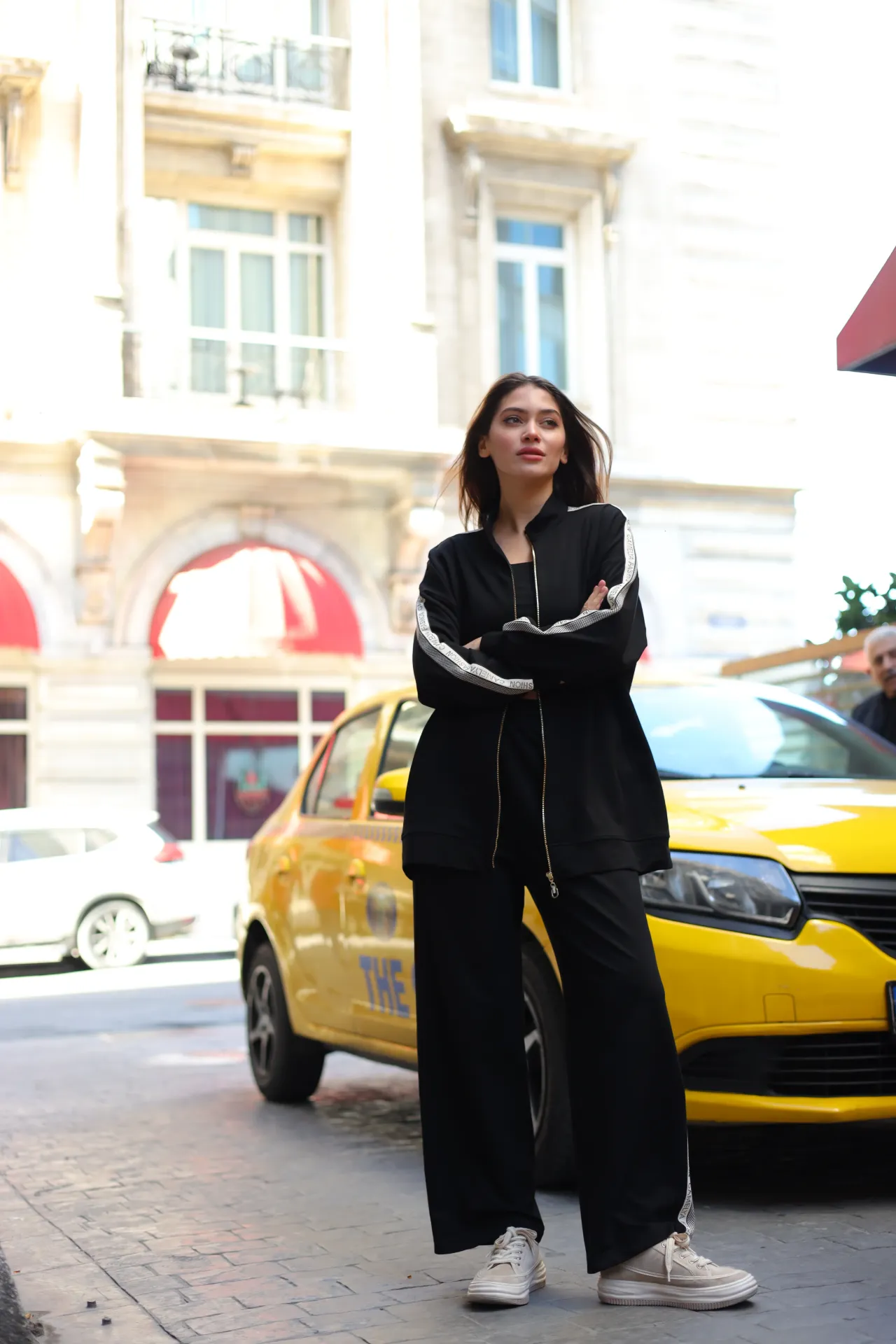 طقم قطني قطعتين بسحاب