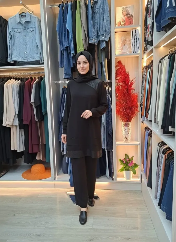 Light modest cotton set