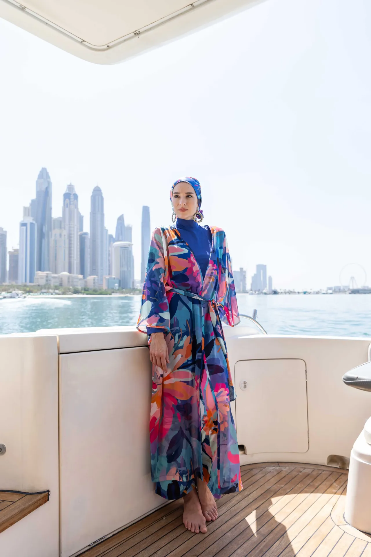 Burkini 6 pieces floral print (S)