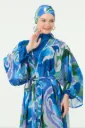 Luxurious 6-piece burkini in navy blue