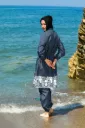 Gray burkini 4 pieces parachute