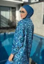 Navy blue burkini 4 pieces parachute