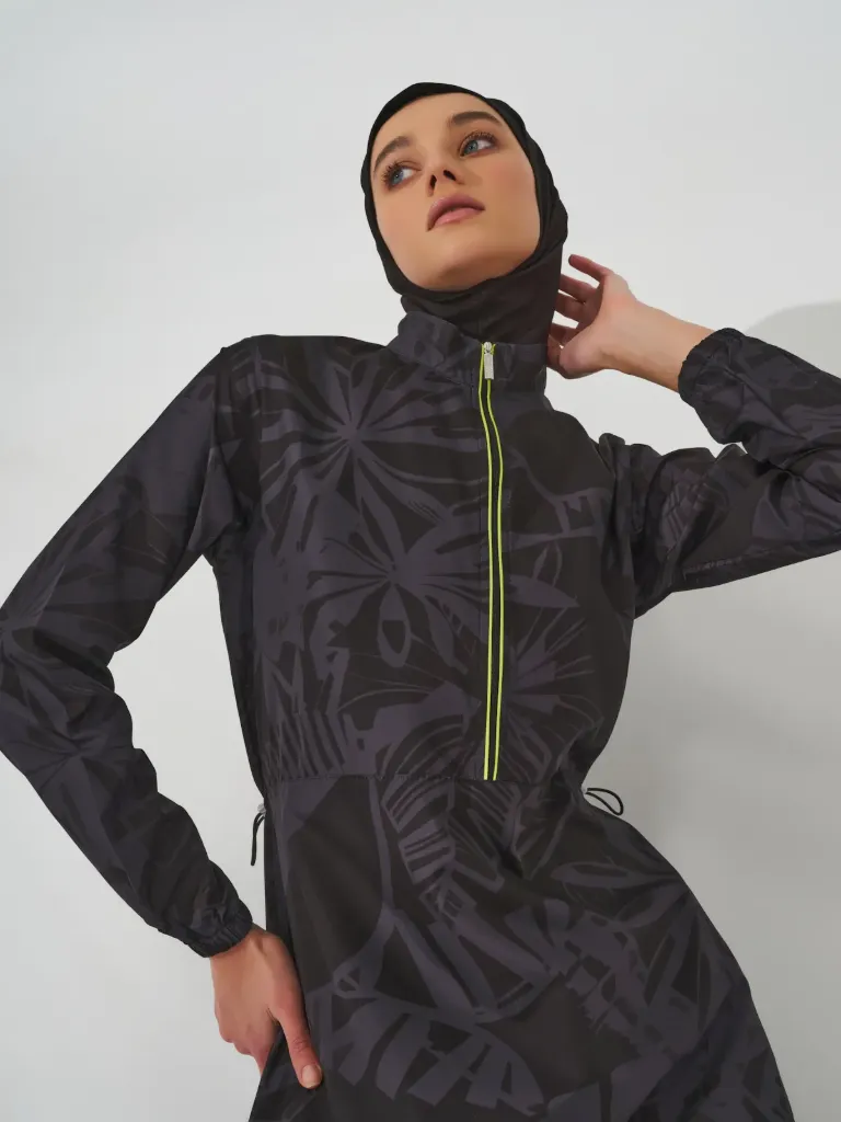 Burkini with tree print (GRAY, S)