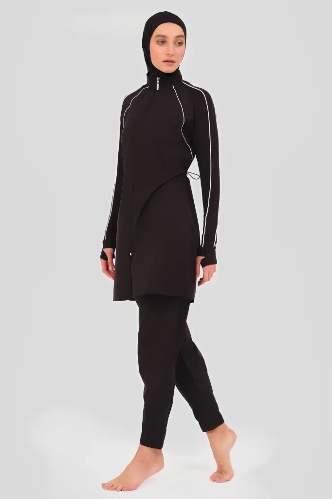 Stretch Burkini Striped 4 Pieces (S)