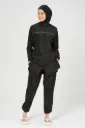Burkini parachute with a distinctive stripe