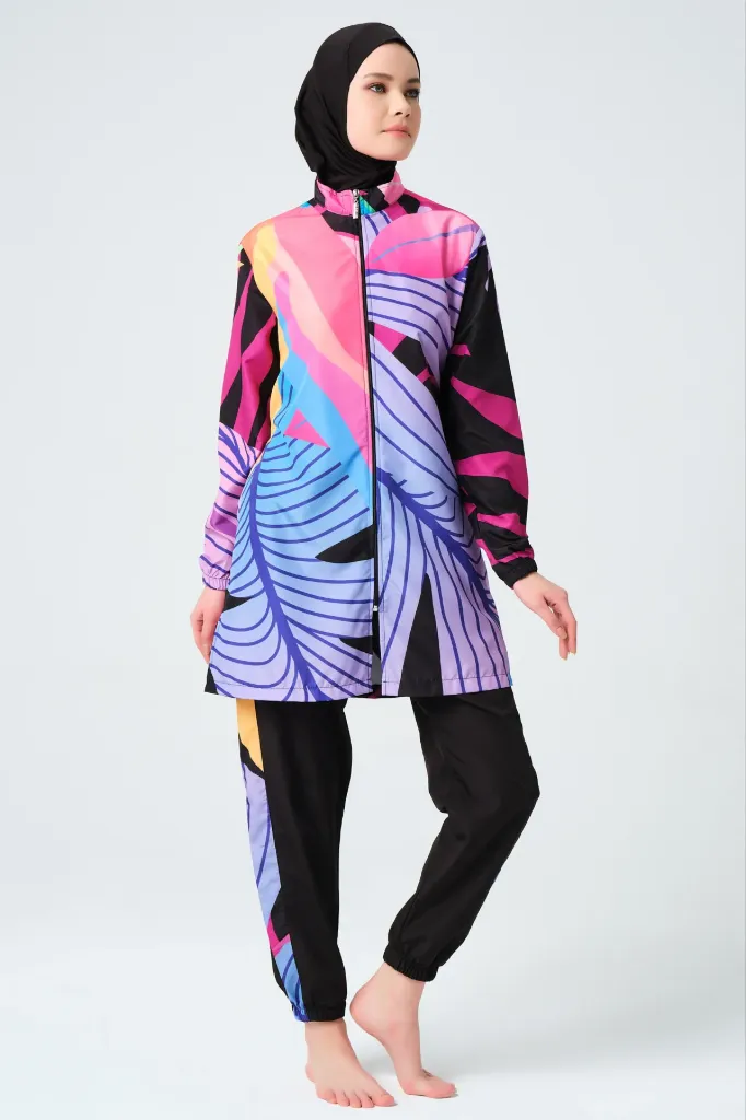 Burkini parachute 4 pieces in joyful colors