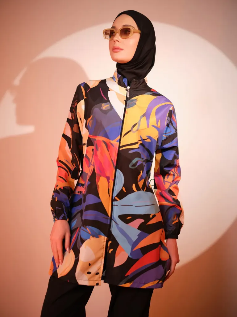 Parachute burkini with calm prints (S)