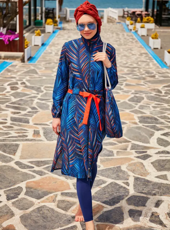 Tropical Stretch Burkini 4 Piece