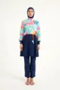 Luxurious colorful stretch burkini 5 pcs