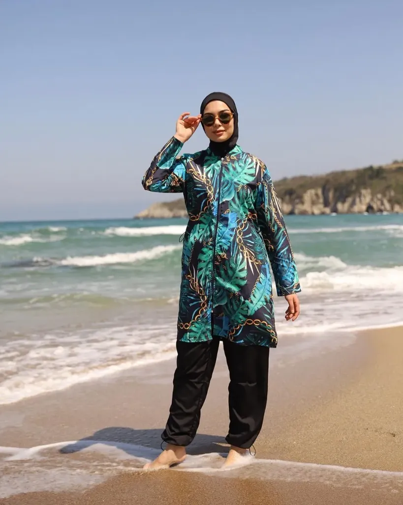 Burkini Parachute Green Strings 5 pcs (M)