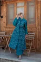 Burkini Turquoise Parachute White Decoration 4 Pieces