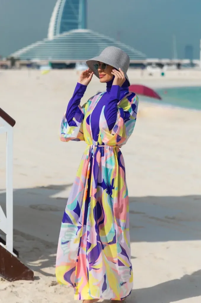 Colorful artistic silk chiffon cashmere