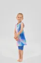 Colorful stretch children's burkini 3 pieces
