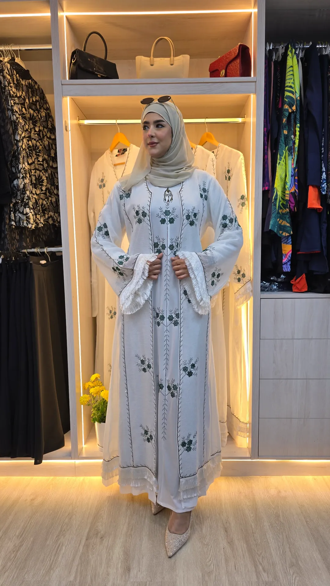 Two-piece embroidered Istikbal abaya (40)