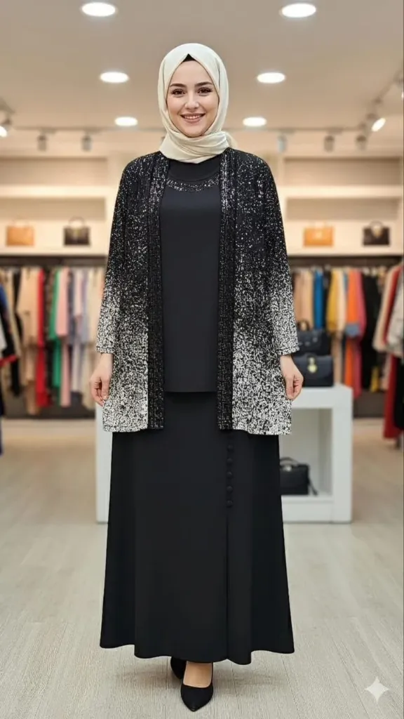 Elegant gradient twins (BLACK, 1)