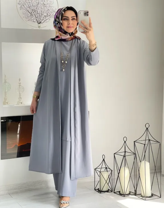 طقم السفر المريح (رمادي, 1)