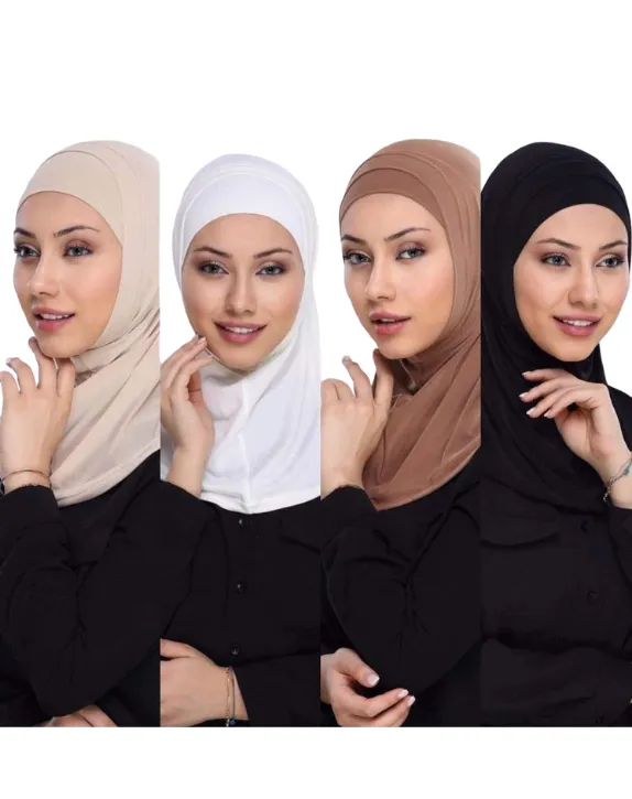 بونيه حجاب تركي متكامل (أوف وايت)