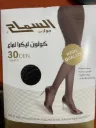 Shiny full Lycra tights - black and beige