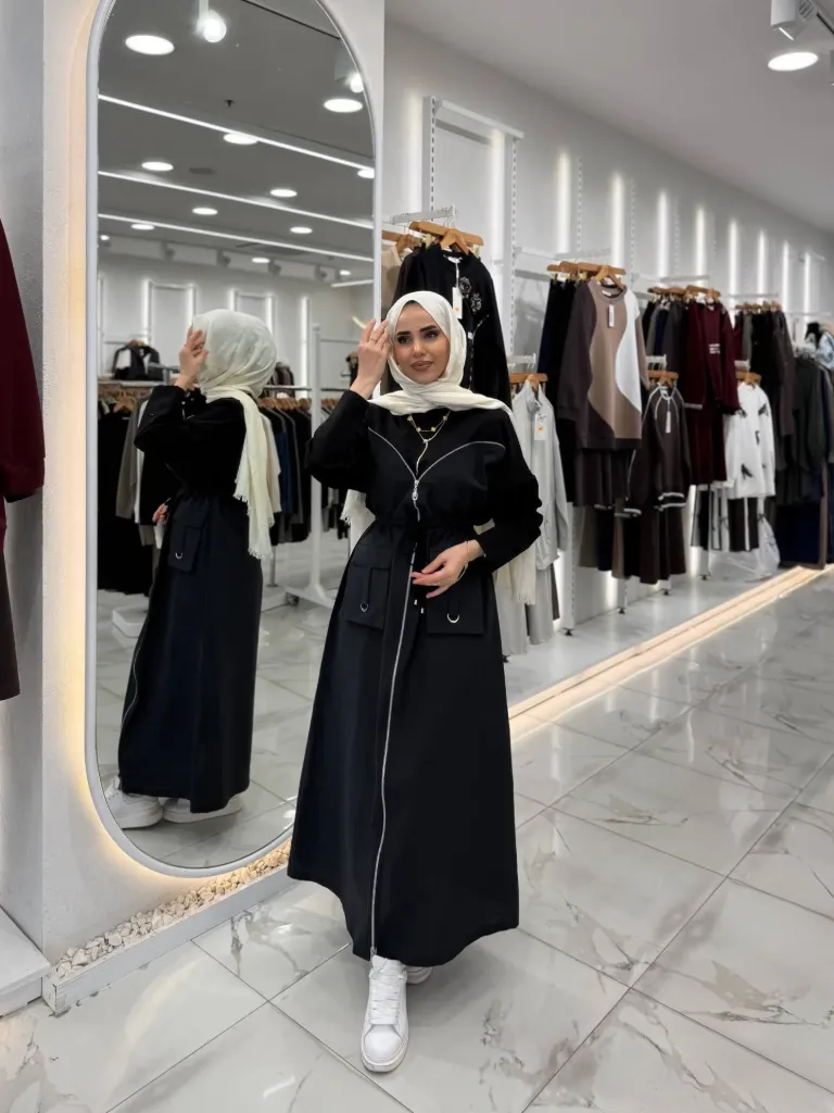 فستان قطن تركي للمحجبات