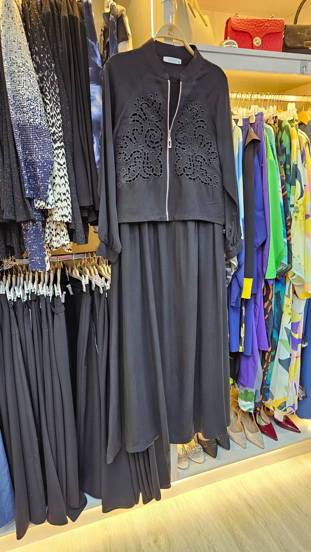 Turkish tansal dress set with laser jacket