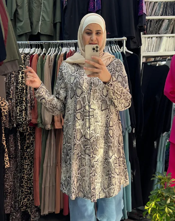 Long shirt made of cotton fabric (46)