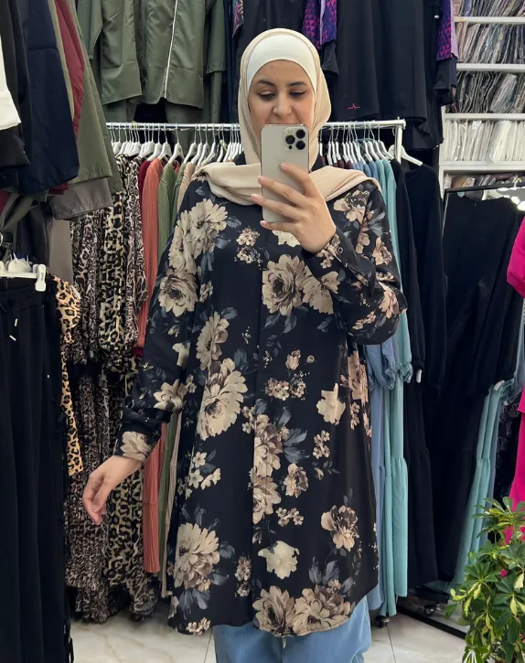 قميص طويل من قماش القطن (46)