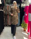 Long shirt made of cotton fabric