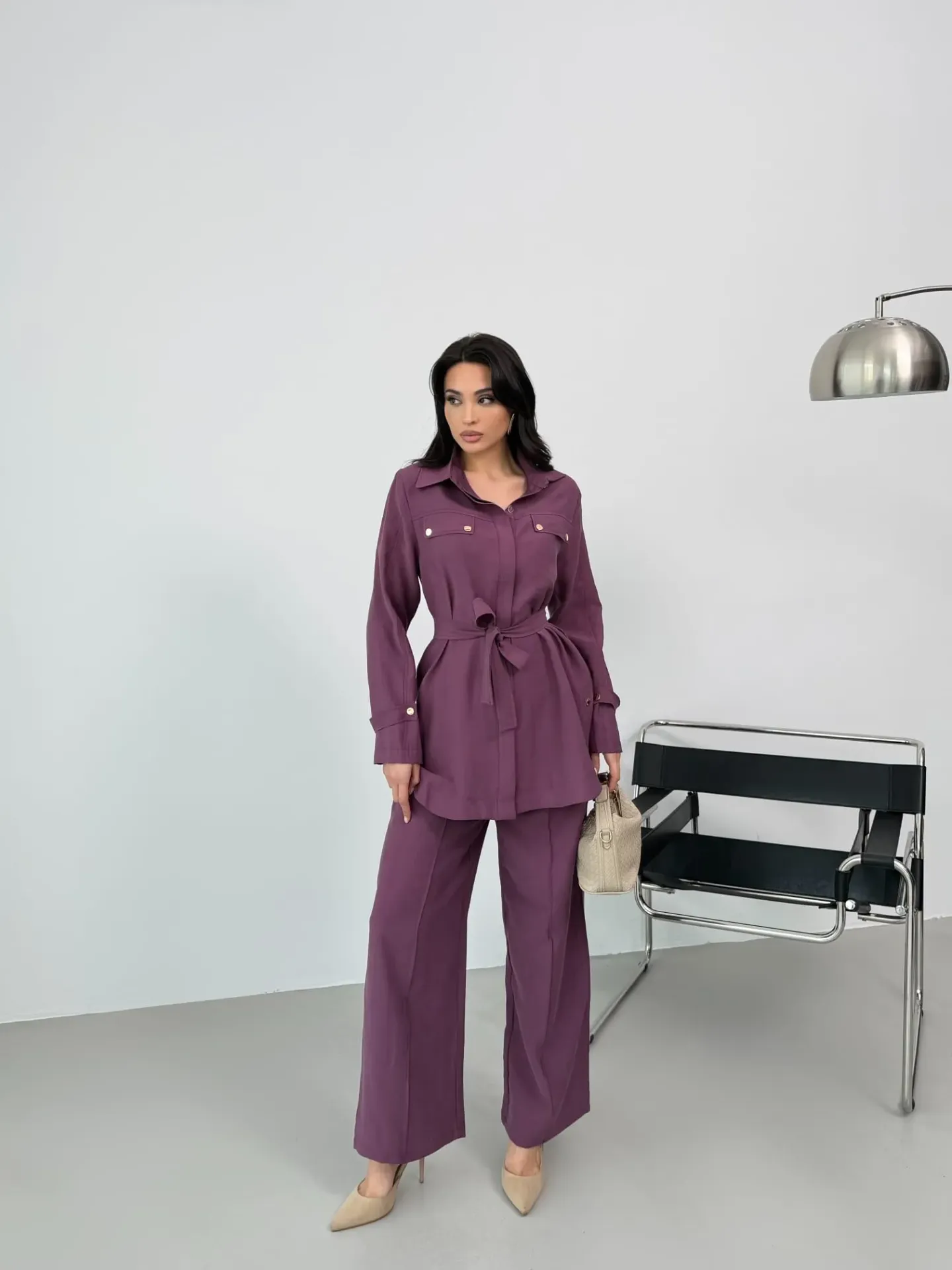 Elegant two piece set (MAROON, 38)