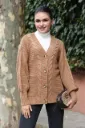 winter knitted wool jacket