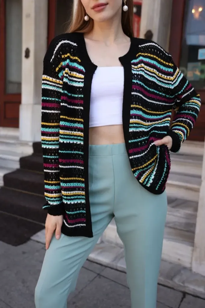 Wool knit jacket, "free size"