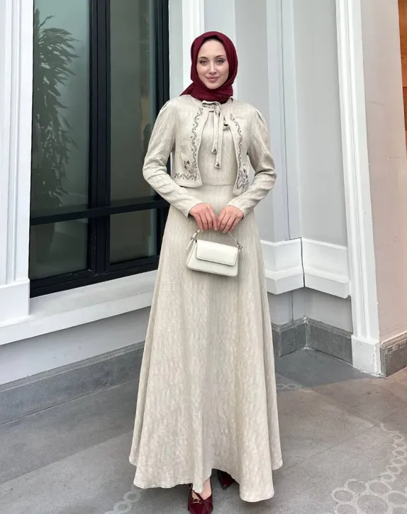 Royal embroidered soft dress (RED)