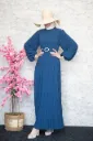 Luxurious royal pleated dress