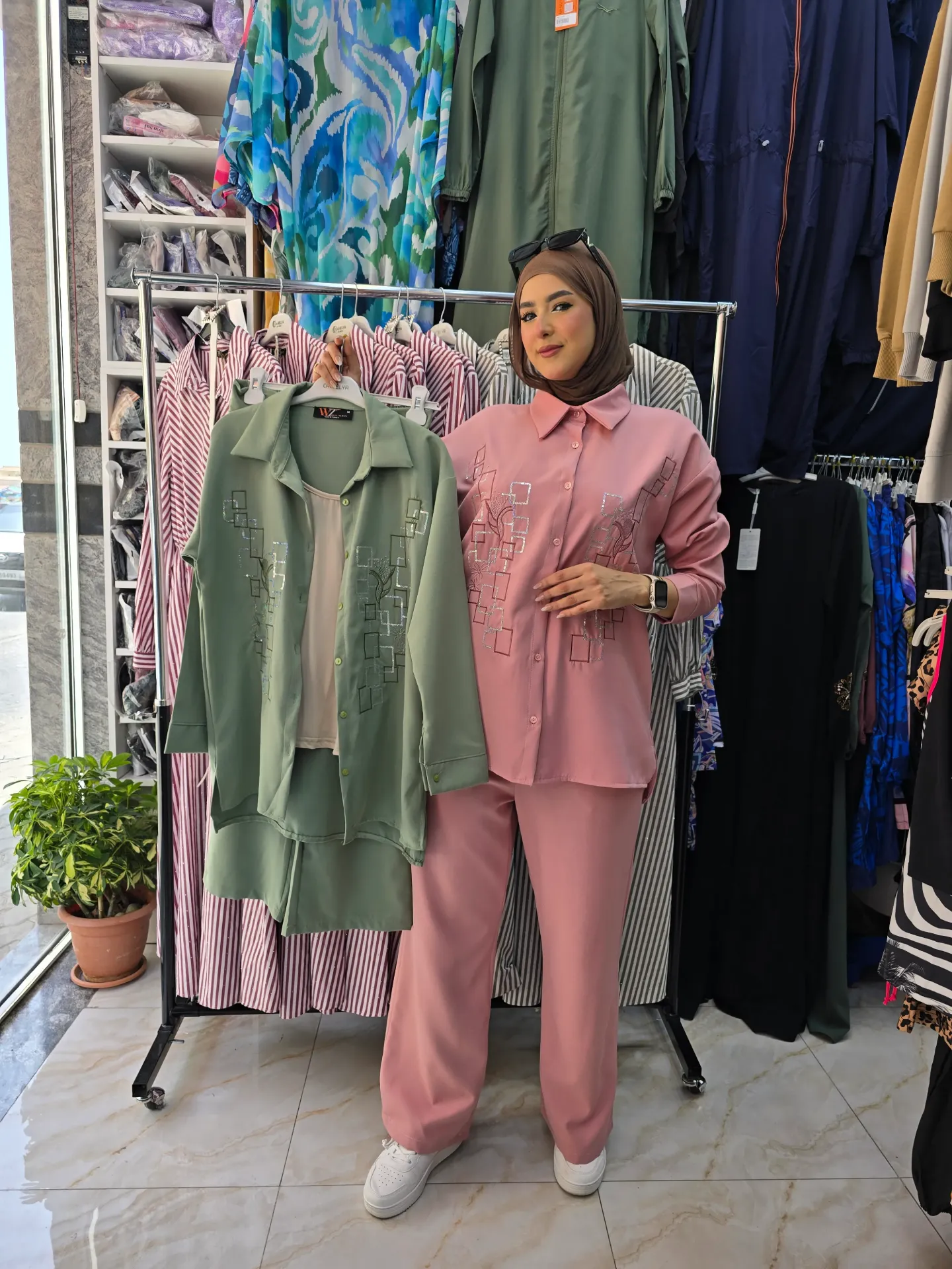 Turkish embroidered two-piece set