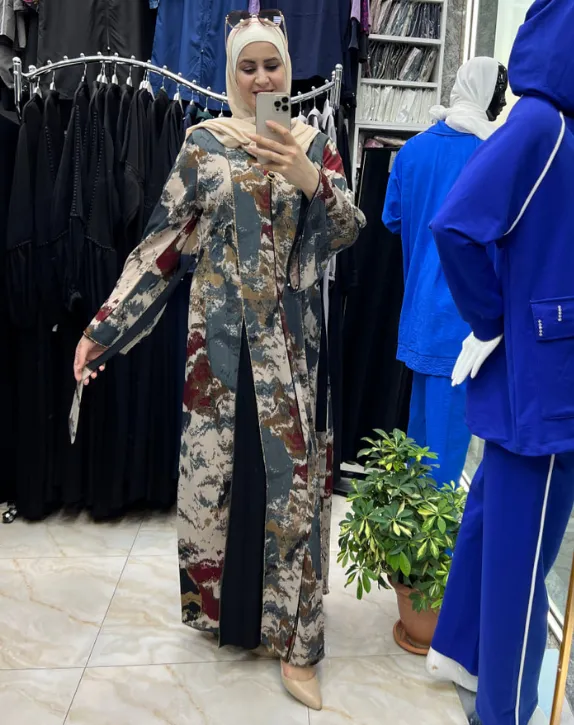 Royal A-line abaya dress (1)