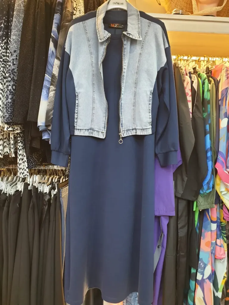 Luxury Turkish cotton and denim set