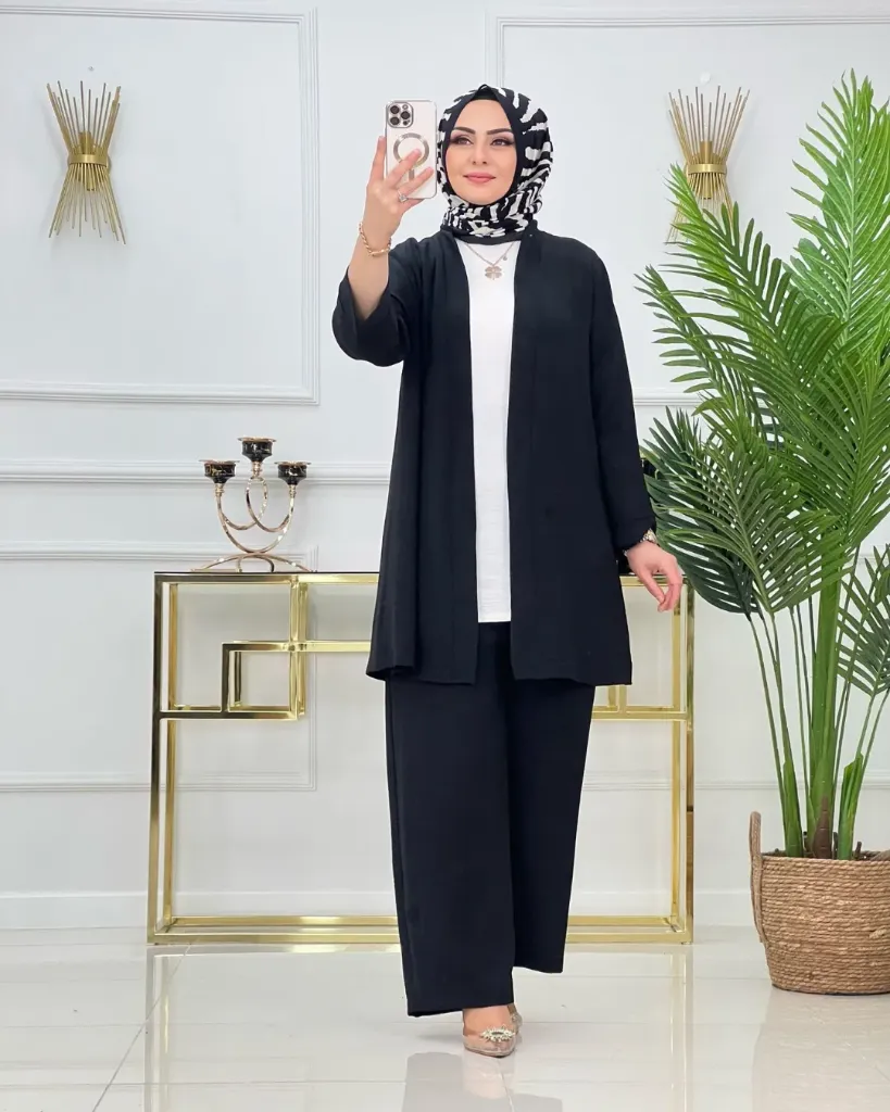 مجموعة ثلاثية رائعة "نسيم الصيف". (أسود, 1)