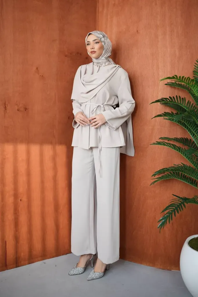 Linda Crepe Summer Set (MAROON, 38)