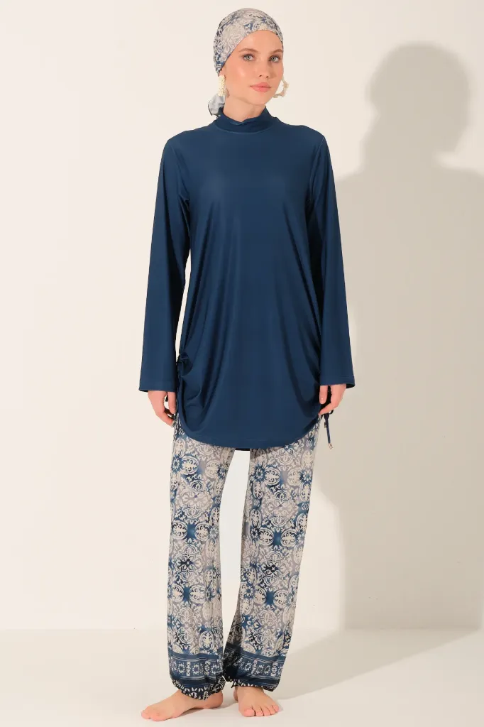Burkini stretch 5-piece with art print (S)
