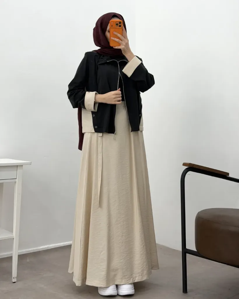 طقم تنورة أسيلينا 3  قطع (أسود, 38)