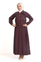Two-piece skirt set with zipper