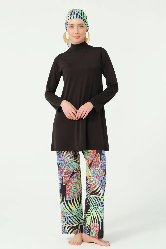 6-piece stretch burkini in summer colors